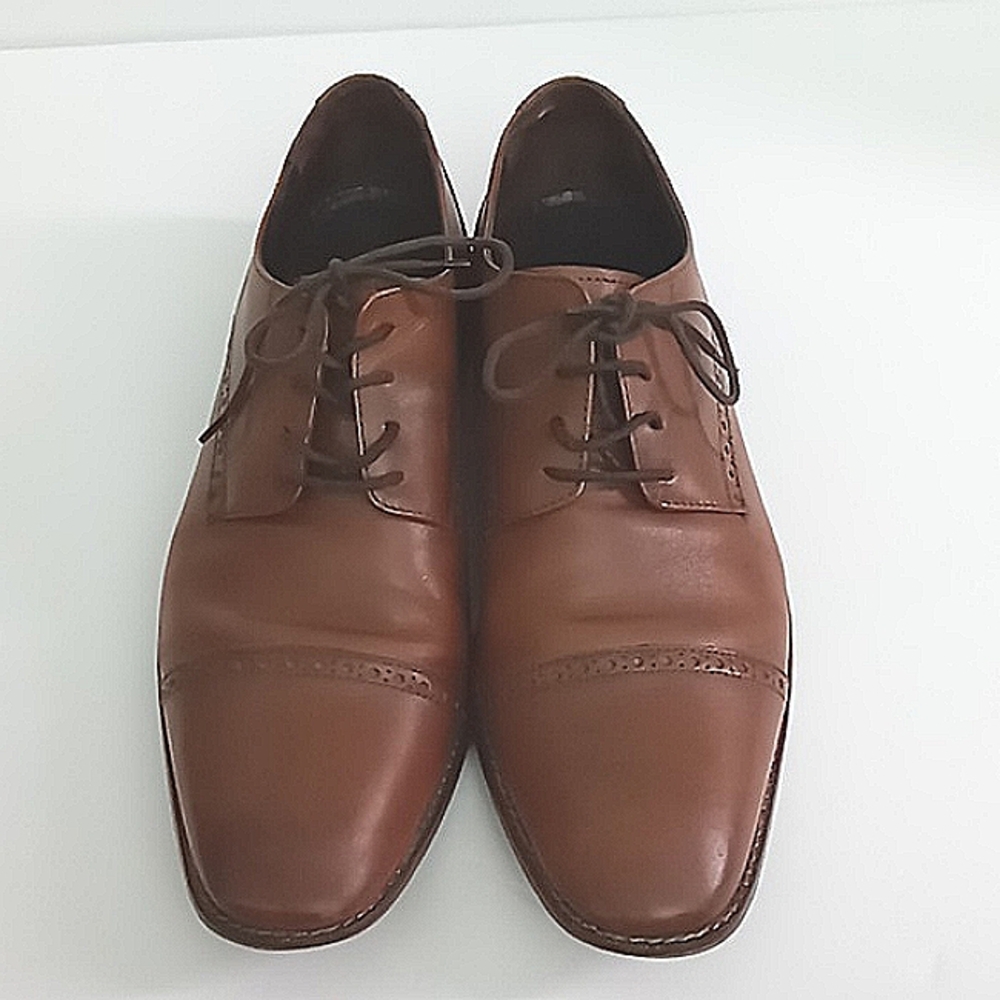 Florsheim Dress Shoes Men's Size 11 D Brown Leather Castellano Cap Toe Oxford